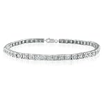 1ct Diamond Line Tennis Bracelet Crafted in Sterling Silver 