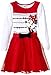 Disney Girls' Minnie Long Sleeve Panne Velvet Dress