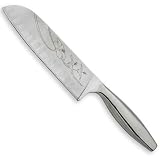 CulinHome Decor Collection 7-Inch Hibiscus Santoku Knife