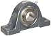 Browning VPLS-119 Pillow Block Ball Bearing, 2 Bolt, Setscrew Lock, Contact and Flinger Seal, Cast Iron, Inch, 1-3/16" Bore, 1-9/16" Base To Center Height