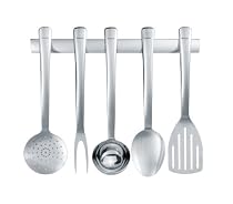 Brabantia S-line Kitchen Utensil Set, Brilliant Steel