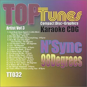 Top Tunes Karaoke CDG TT-032 Artist Vol. 3 N Sync & 98 Degrees