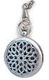 Wind up pocket watch. Silver tone case with Lace Design includes chain classic size pocket watch of 2 inches.