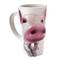 Pig "Wake Up and Smell the Coffee" Latte Mug