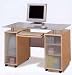 Floating Glass Top Computer Desk