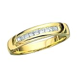 14K Yellow Gold 1/4 ct. Princess Cut Diamond Men's Ring