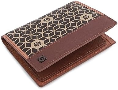 SSAMZIE SSB_514 Unisex Bifold Money Clip Wallet Purse Credit Card Case Synthetic Leather 3 color (Brown)