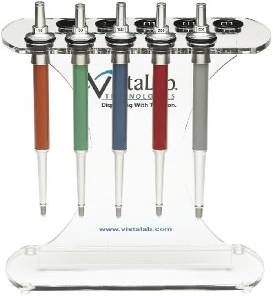 VistaLab 1700 MLA Pipette Stand, 10-1/2" Width x 12" Height x 5-3/4" Depth, Plastic
