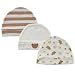 Baby Bear 3-Pack Infant Caps