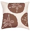 Sand Dollar Nautical Reversible Indoor/Outdoor Weather Resistant Fabric Pillows (Set of two 20 inch)