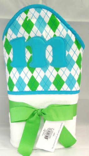 Baby Boy Initial Hooded Letter M