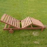 Outdoor Living : Hardwood Sun Lounger