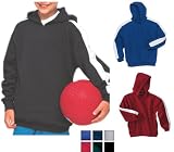 Sport-Tek - Youth Pullover Hooded Sweatshirt with Stripe (Y255)