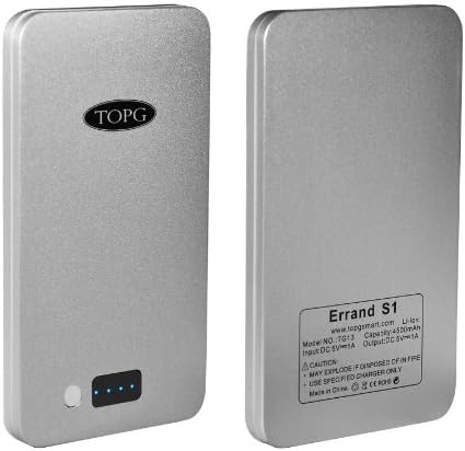 TopG Errand S1 4500mAh Ultra-Slim USB Backup External Battery Pack Premium Portable Power Bank Pack Charger for most Smartphones, Tablets and other USB-charged devices [18-Month Warranty]