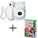 Fujiilm Instax MINI 7s White Instant Film Camera with Cheki film 1pack (10picture X1)