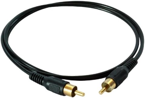 RCA Composite Male to Male Video Cable Gold Plated 3 Ft