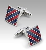 Diagonal Stripe Cufflinks