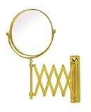 Brandon 5X Magnifying Gold Extension Mirror 6