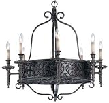 LAMPS BEAUTIFUL Classic Traditional Lighting, Eight Light Chandelier by Savoy House--Excellent customer service--see our feedback.