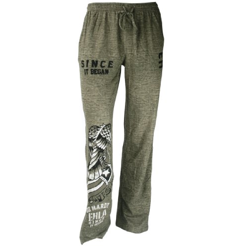 Ed Hardy Men's USA Eagle Lounge Pants - Green Dust