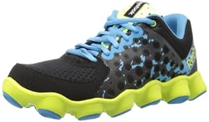 Reebok Footwear Womens ATV19 Running Shoe,Black/Rivet Grey/Blue Blink/Neon Yellow,8.5 M US