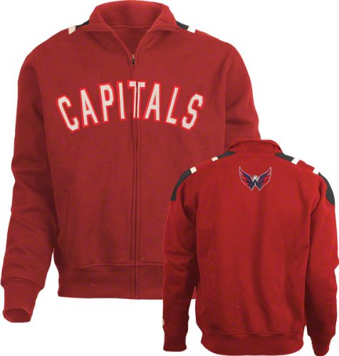 Washington Capitals Carbon Full-Zip Track Jacket