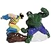 Westland Giftware Magnetic Ceramic Salt and Pepper Shaker Set, The Incredible Hulk Vs. Wolverine, Multicolor