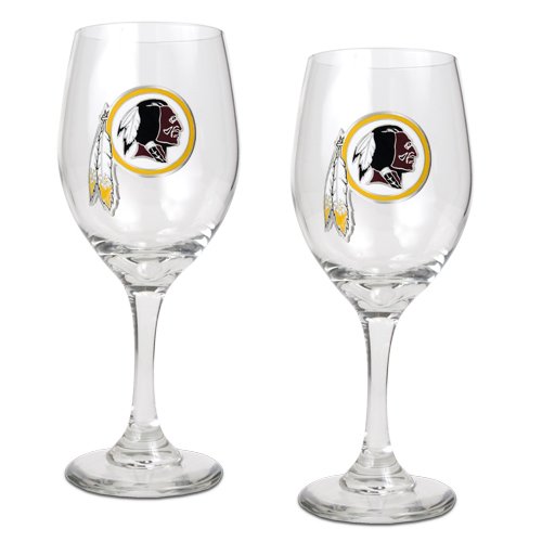 Washington Redskins 2 Piece NFL Wine Glass Set