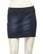 2b Denim Diamond Stitched Mini Skirt