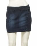 2b Denim Diamond Stitched Mini Skirt