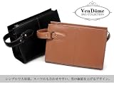 【新作】フェイクレザーセカンドバッグ/キャメル　大容量ダブルファスナー式★【在庫わずか】【お買い得品】【セール】【バーゲン】【クリアランス】【世界限定数生産】 Twitter