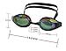 Ipow Anti-fog Mirrored Silicone seal watertight Swim Swimming Goggles/mask with Uv Protection Plating Glasses + Premium Goggles Case (Black)