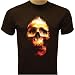 Flaming Skull T-shirt, Gothic T-shirt, Hardcore t-shirt, Chopper T-shirts