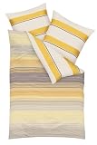 Kaeppel G-100916-64D3-VAMH Bettw&auml;sche 2-teilig Subway 155 x 220 cm Satin, sonne