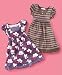 Apparel : Bonnie Jean Little Girl Printed Knit Dress with Puffy Sleeves