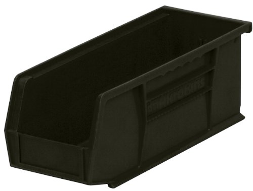 Akro Mils 30240 15 Inch by 8 Inch by 7 Inch Plastic Storage Stacking ESD AkroBin Black Case of 12