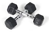 Rubber Coated Hex Dumbbell Set