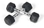 Rubber Coated Hex Dumbbell Set