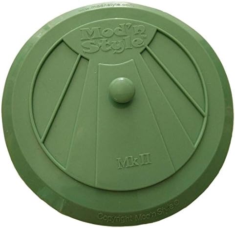 Unique Mk2 Drain Stopper for Bathroom, Kitchen &amp; Laundry. Features Retro Art Deco Design. (Charleston Green)