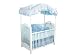 AFG Baby Furniture 6055W Canopy Crib - White