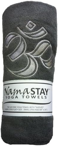 NamaSTAY Yoga Towel (Charcoal) ((SMALL (Fits mats 68" x 24")))