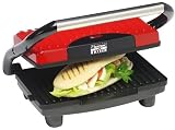 Panini Maker – Kontaktgrill – Sandwichmaker, 1500 Watt, rot