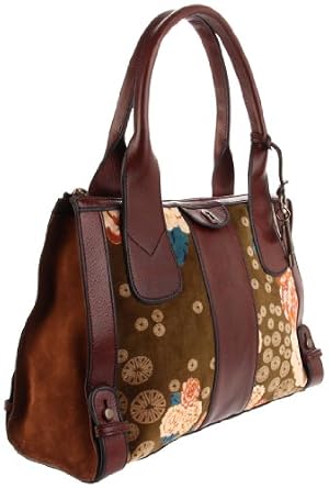 Click here to buy Fossil Vintage Re-Issue Floral Satchel by Fossil.