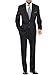 Salvatore Exte Men's Modern Two Button 2 piece Suit Jacket with Pant Striped