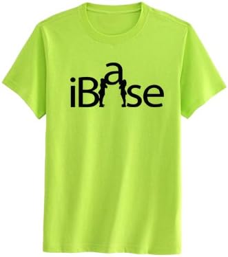 Neon Yellow iBase T-Shirt- Black Print