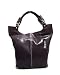 IO Pelle Italian Designer Handbag Shoulder Bag Tote in Black or Red Leather