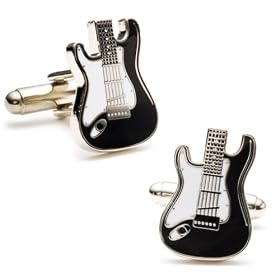 Buy Electric Guitar Guitarist Musician Cufflinks Cuff Links made by Cufflinks now!