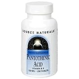 Source Naturals Pantothenic Acid Vit B-5 100mg, 250 tablets (Pack of 3)