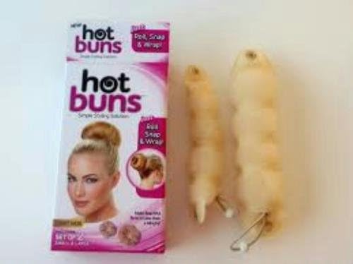 2 Count Hot Buns for Light Hair Twist Tool (Pack of 1)
