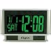 Advance Clock #4248AT Silver 1.9"LCD Alarm Clock